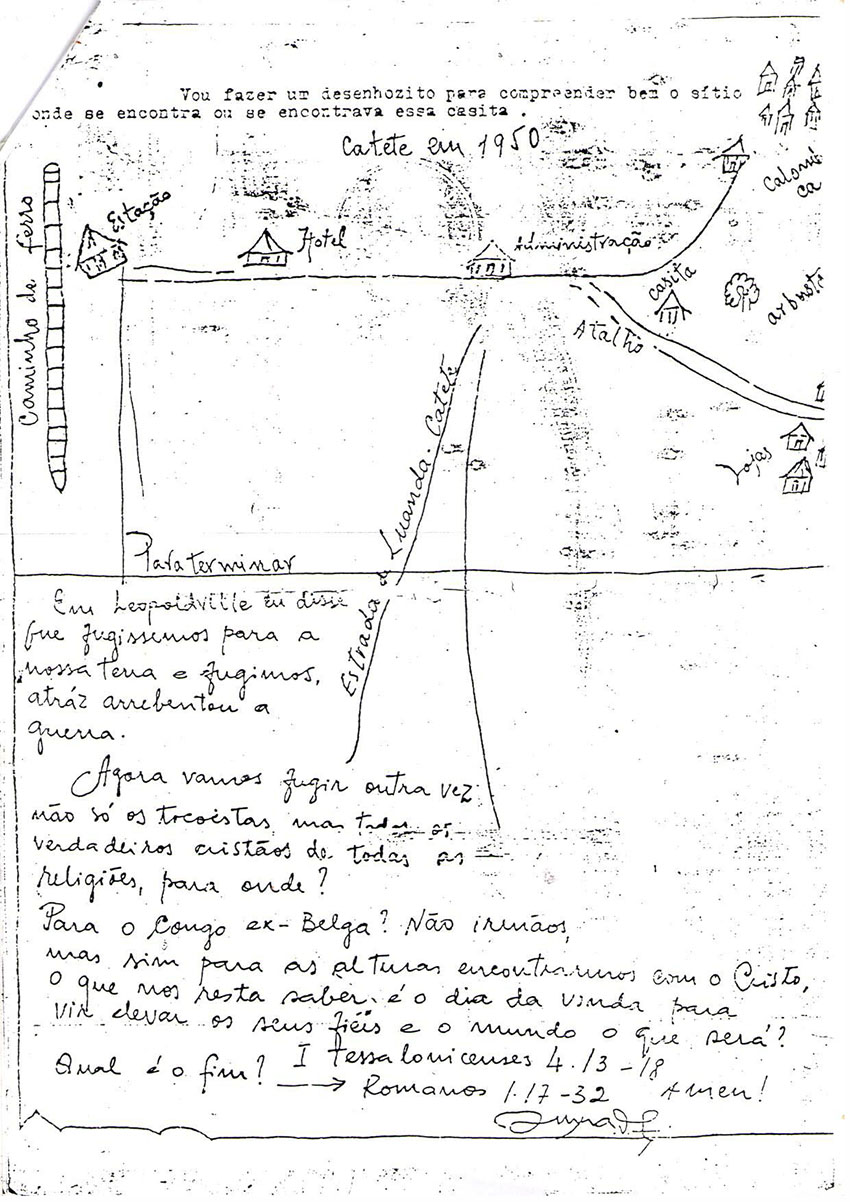 Encontro de Simão Toco com o Senhor no dia de Abril de 1950