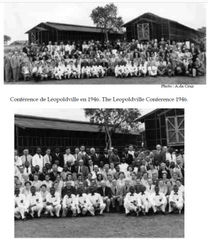 Foto: Delegados participantes a Conferência de Leopoldville (1946).